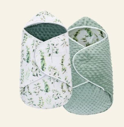 Nid d'ange cosy vert amande recto verso - Nids d'ange