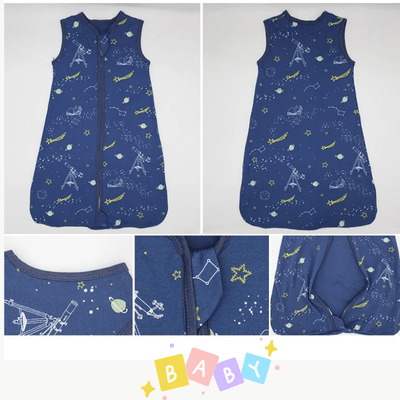 Turbulette bébé pour l'été Bleu Espace - Nids d'ange