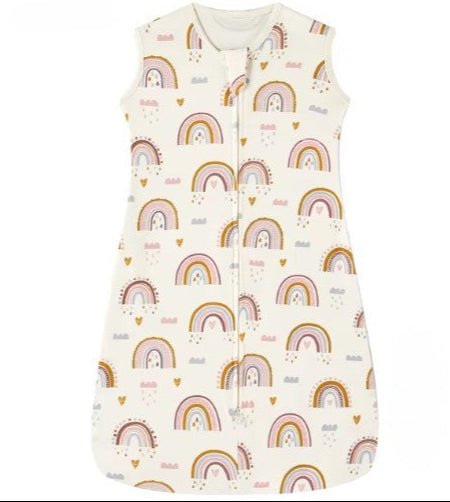 Turbulette d'été beige arc - en - ciel - Nids d'ange