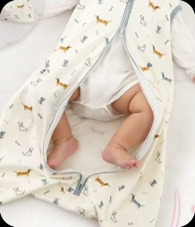 Turbulette d'été sans manche beige forêt - Nids d'ange