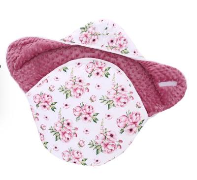 Nid d'ange cosy Roses rose verso - Nids d'ange