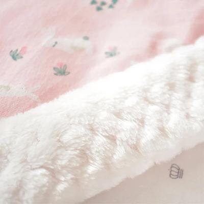 Nid d'ange Ninours rose franges - Nids d'ange