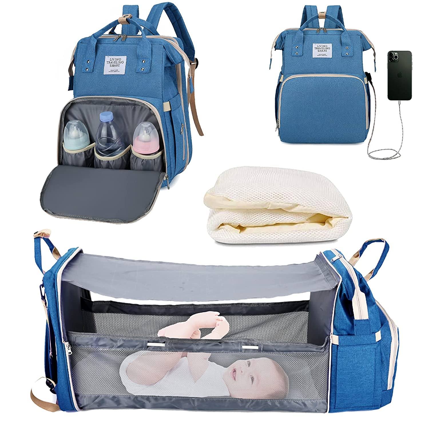 Sac à langer portatif | Berceau de voyage BabyNappy™ - Royaume bébé